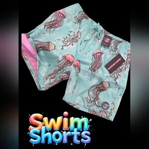 New fashion jade Jellyfish swim shorts Men